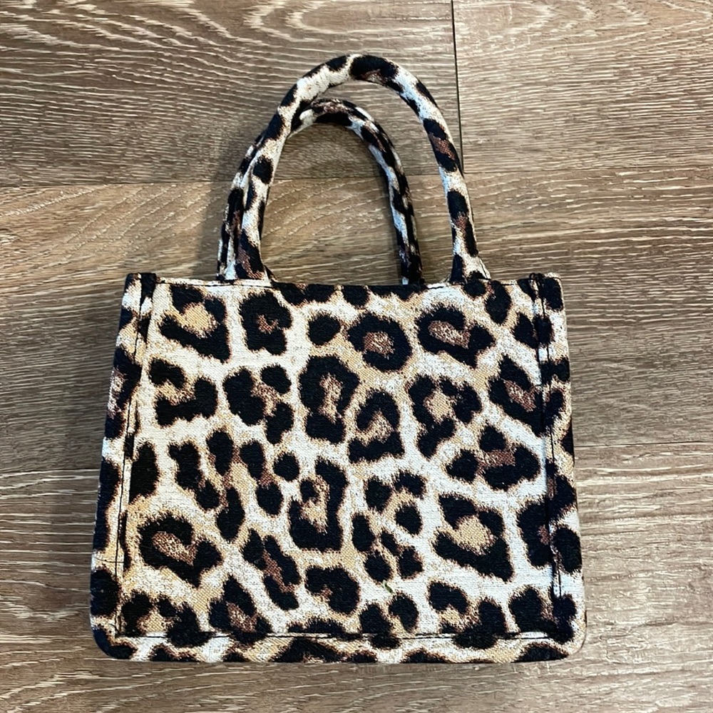 mini leopard purse NWOT